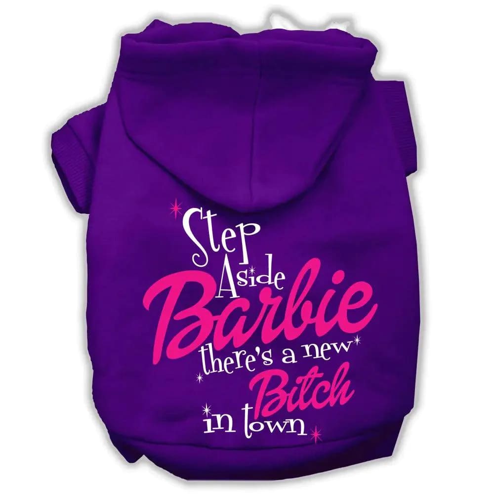 New B*tch In Town Screenprint Dog Hoodie - Pet Hoodies