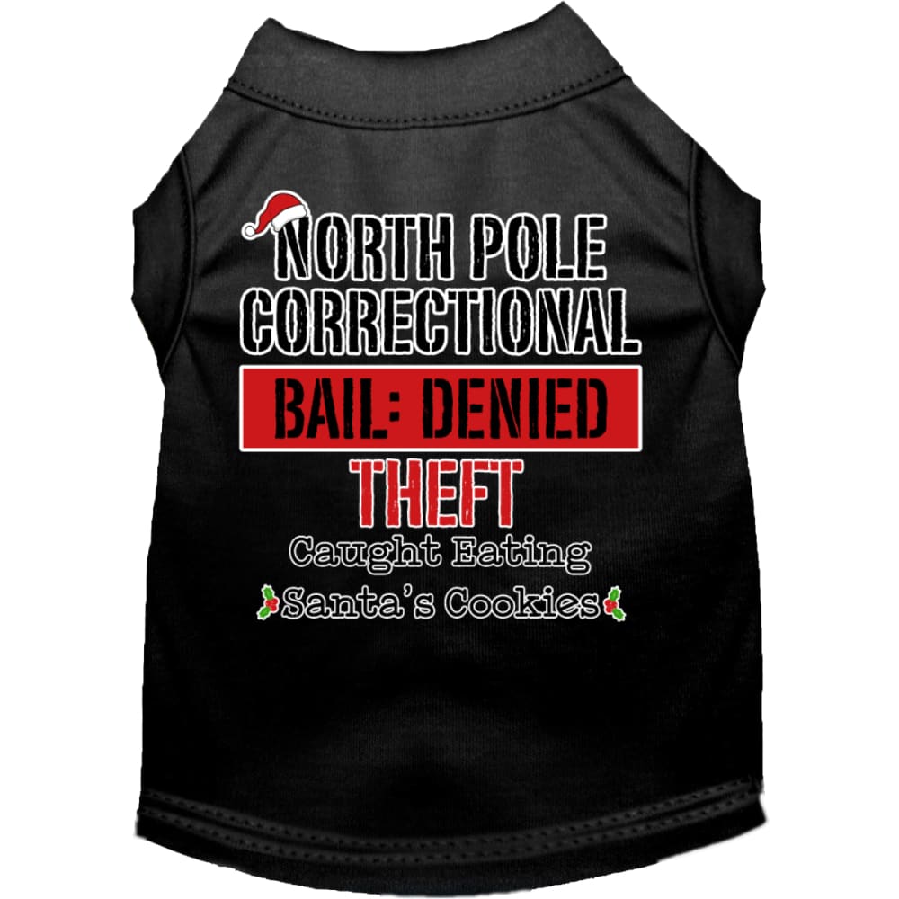 North Pole Correctional Screen Print Pet Shirt - Screen