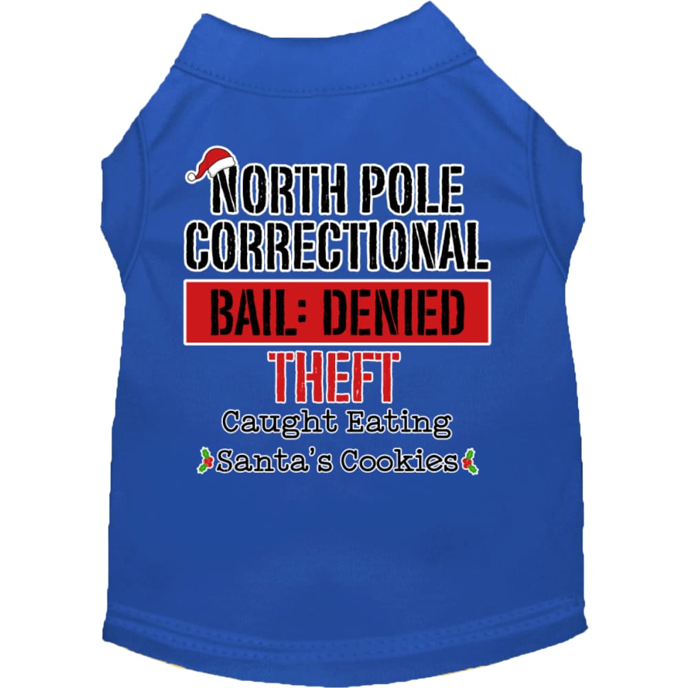 North Pole Correctional Screen Print Pet Shirt - Screen