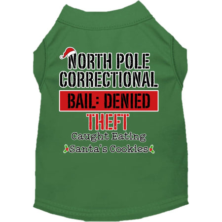 North Pole Correctional Screen Print Pet Shirt - Screen