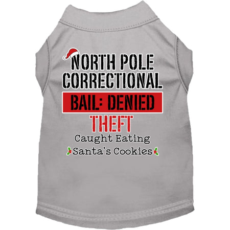 North Pole Correctional Screen Print Pet Shirt - Screen