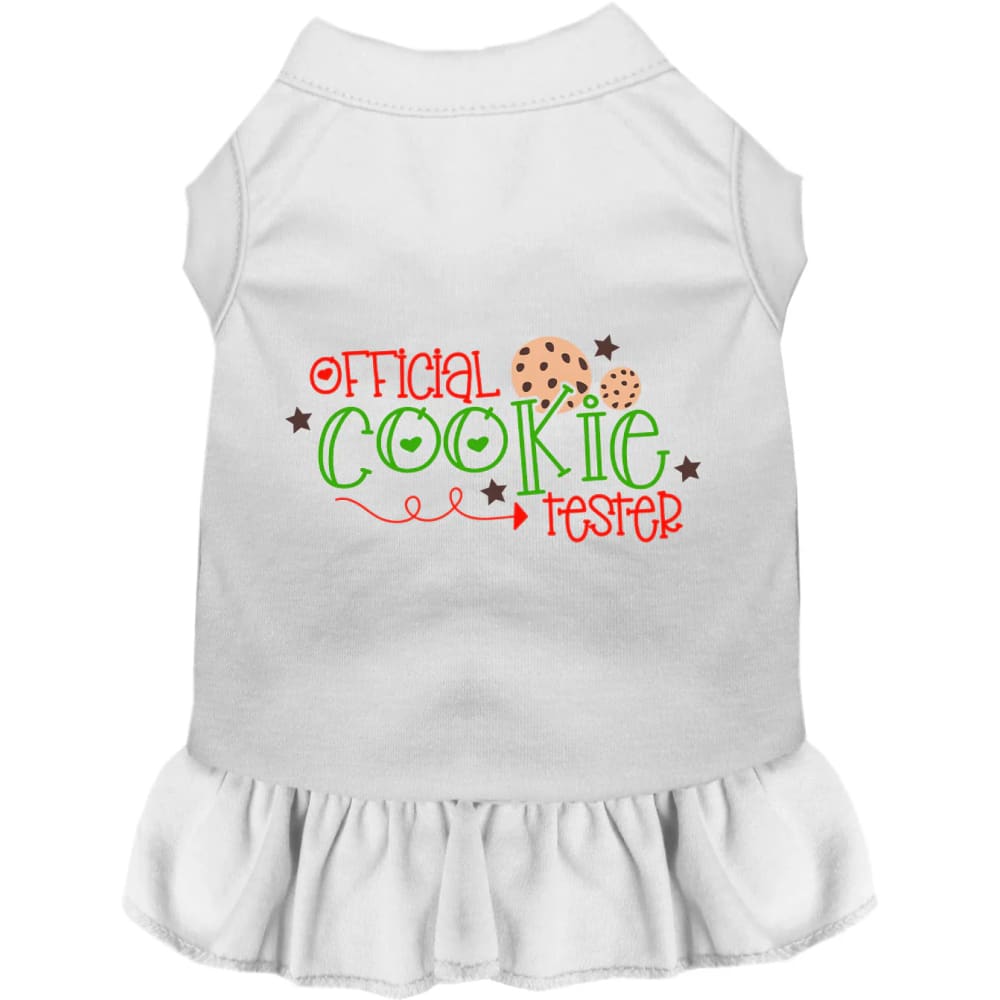 Official Cookie Tester Pet Dress - Screen Print Dog Dresses