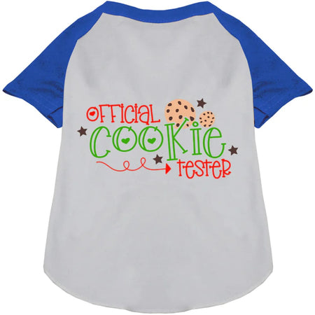 Official Cookie Tester Pet Raglan Shirt - Screen Print