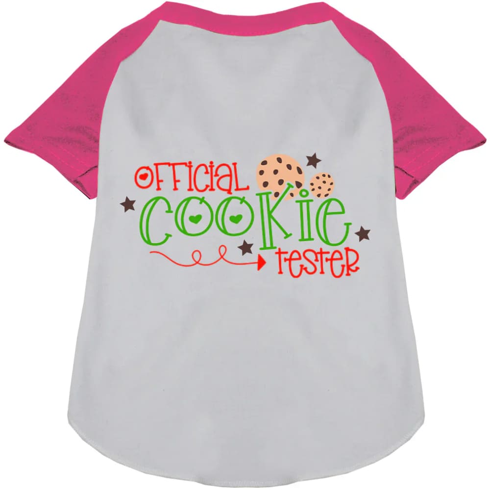 Official Cookie Tester Pet Raglan Shirt - Screen Print