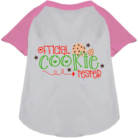 Official Cookie Tester Pet Raglan Shirt - Screen Print