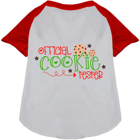 Official Cookie Tester Pet Raglan Shirt - Screen Print