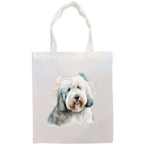 Old English Sheepdog Canvas Tote Bag - Old English Sheepdog