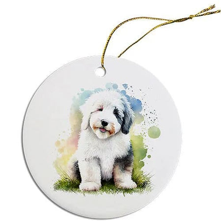 Old English Sheepdog Christmas Ornaments - Ornaments