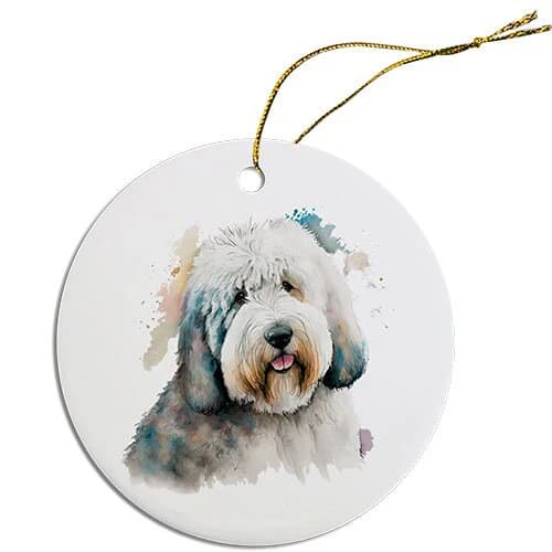 Old English Sheepdog Christmas Ornaments - Ornaments