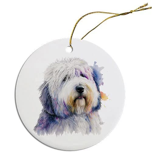 Old English Sheepdog Christmas Ornaments - Ornaments