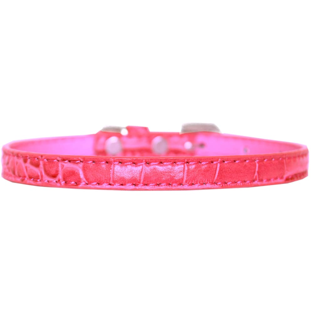 Omaha Plain Croc Dog Collars - Dog Collars - Designer Croc