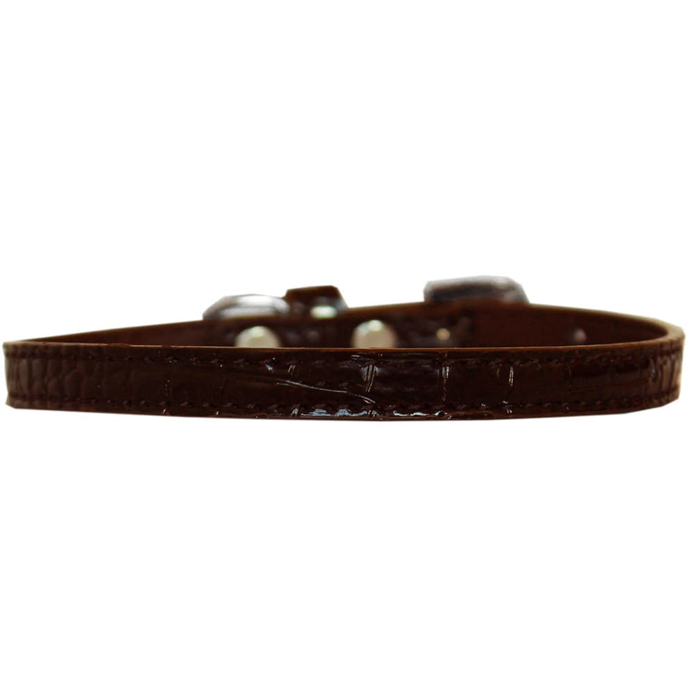 Omaha Plain Croc Dog Collars - Dog Collars - Designer Croc