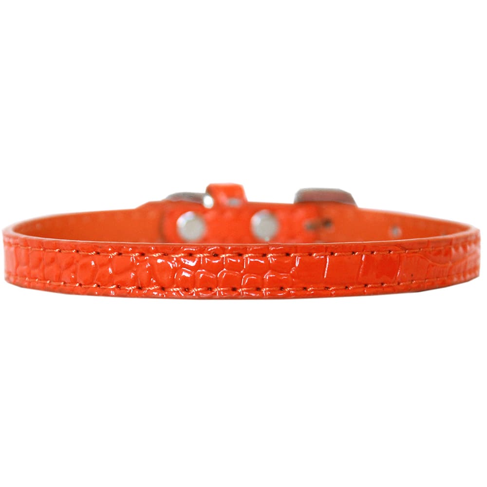 Omaha Plain Croc Dog Collars - Dog Collars - Designer Croc