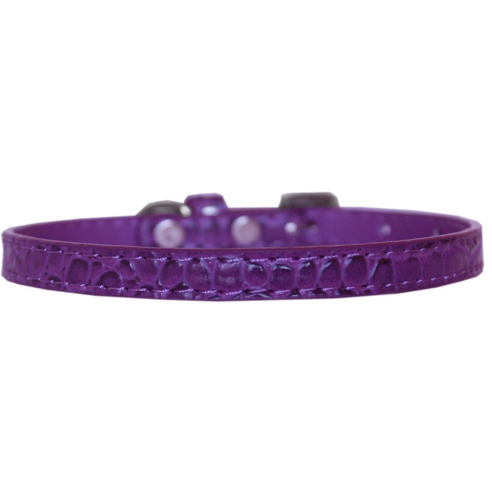 Omaha Plain Croc Dog Collars - Dog Collars - Designer Croc