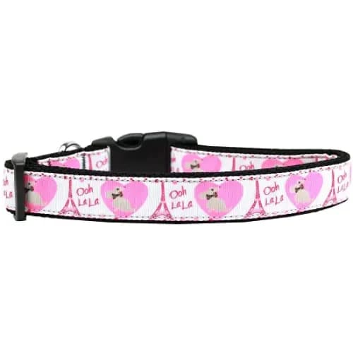 Ooh La La Paris Nylon Dog Collar & Leash - Dog Collars