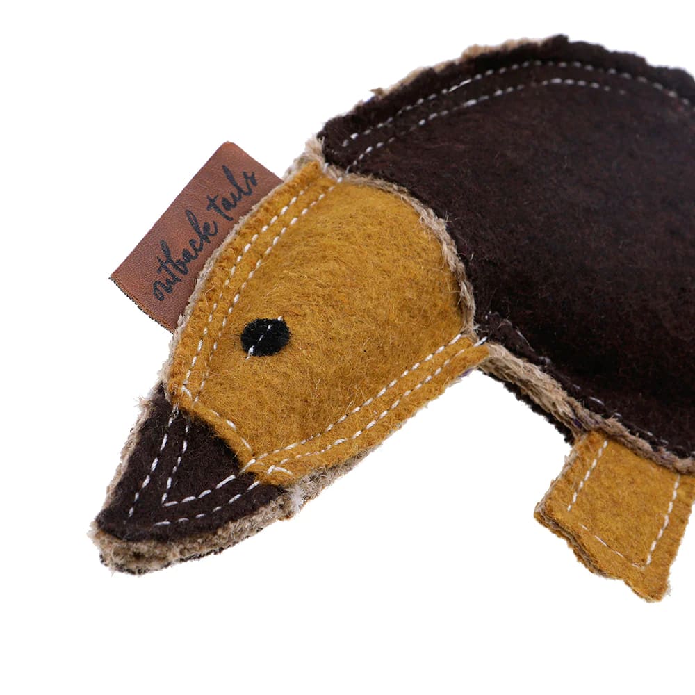 Outback Tails Felt Dog Toy Ed the Echidna - Doog