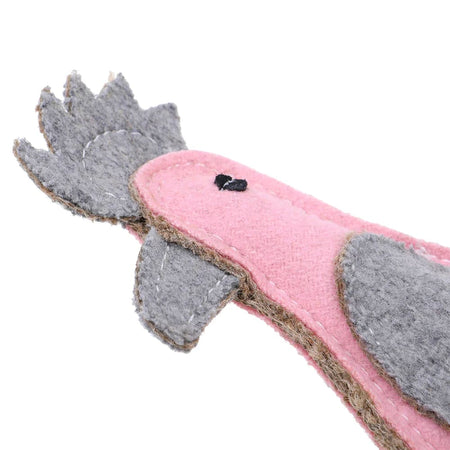 Outback Tails Gertie Galah Felt Chew Toy - Doog