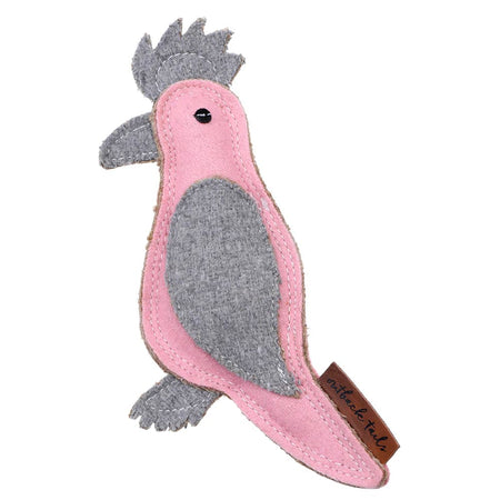 Outback Tails Gertie Galah Felt Chew Toy - Doog