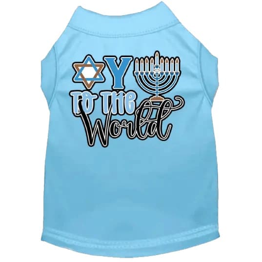 Oy to the World Hanukkah Pet Shirt - Hanukkah Shirt