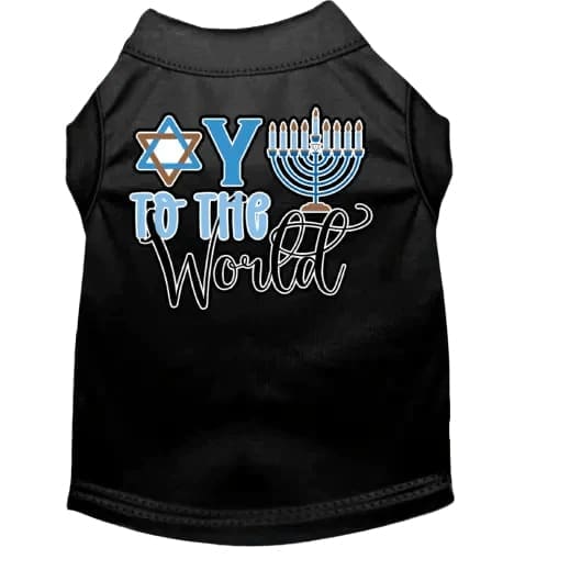 Oy to the World Hanukkah Pet Shirt - Hanukkah Shirt