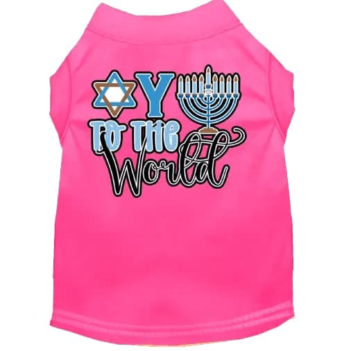 Oy to the World Hanukkah Pet Shirt - Hanukkah Shirt