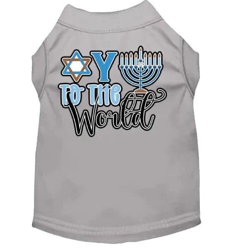 Oy to the World Hanukkah Pet Shirt - Hanukkah Shirt