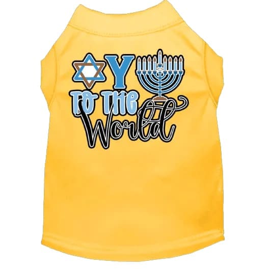 Oy to the World Hanukkah Pet Shirt - Hanukkah Shirt