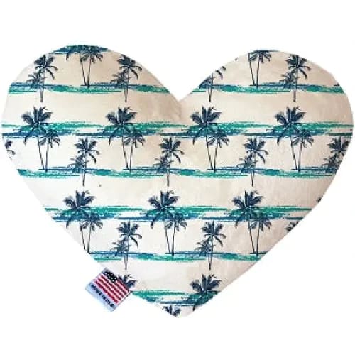 Palm Tree Paradise Heart Dog Toy - Heart Dog Toys