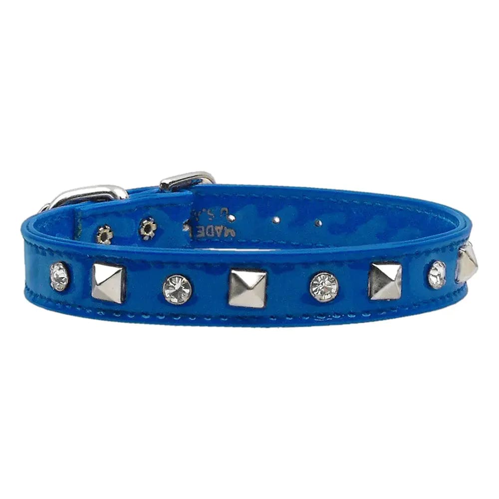 Patent Crystal and Pyramid Dog Collars - Dog Collars