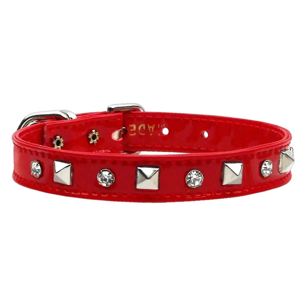 Patent Crystal and Pyramid Dog Collars - Dog Collars