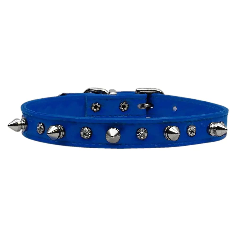 Patent Crystal and Spike Dog Collars - Dog Collars - Patent