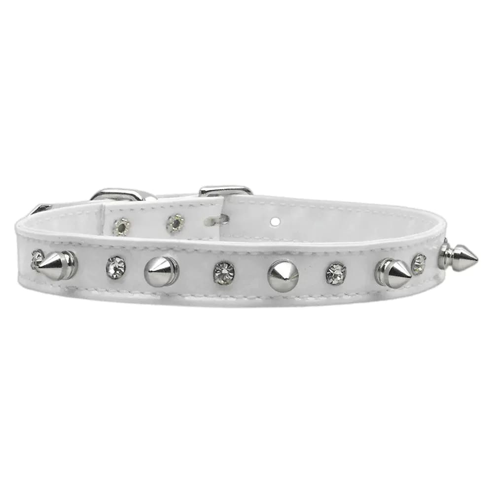 Patent Crystal and Spike Dog Collars - Dog Collars - Patent