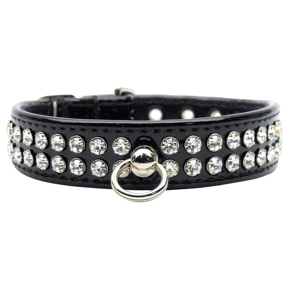 Patent Jewel #72 Dog Collar - Dog Collars - Patent Leather