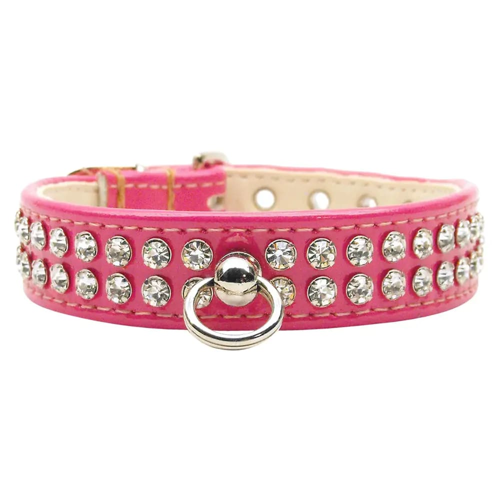 Patent Jewel #72 Dog Collar - Dog Collars - Patent Leather