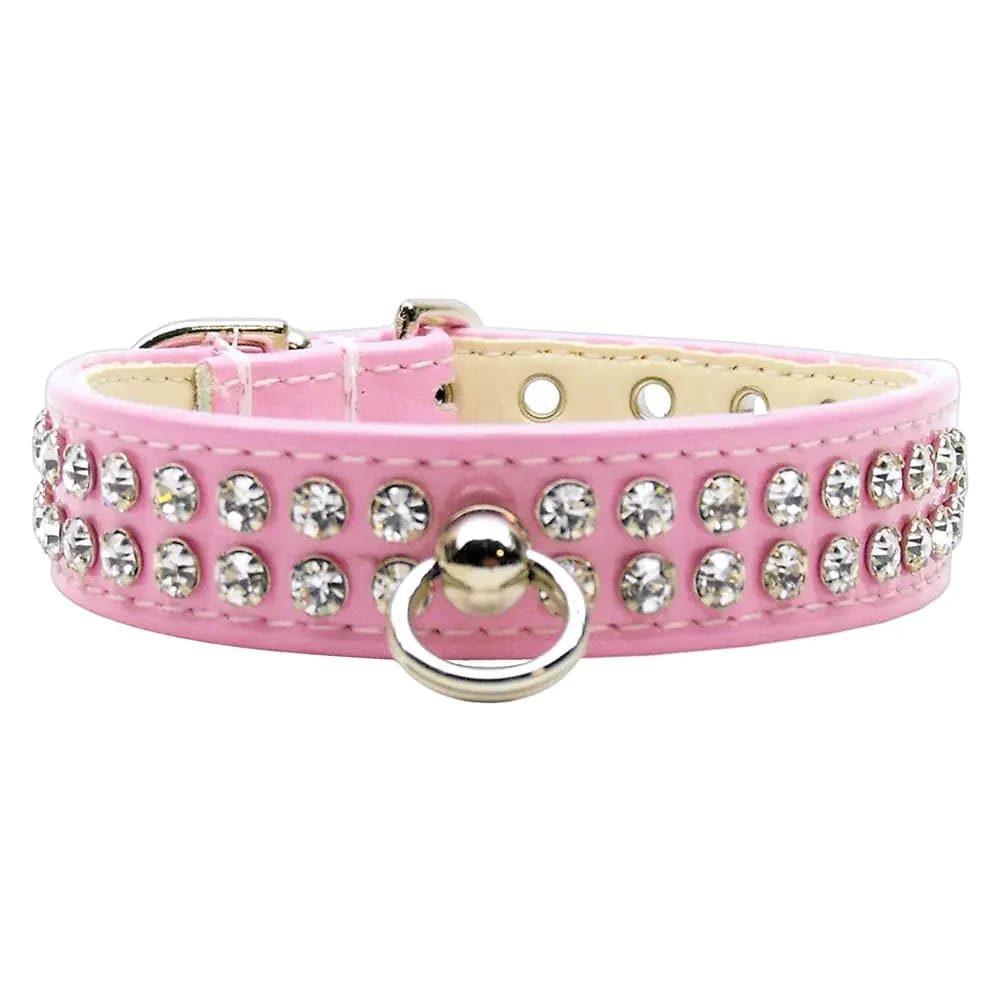 Patent Jewel #72 Dog Collar - Dog Collars - Patent Leather