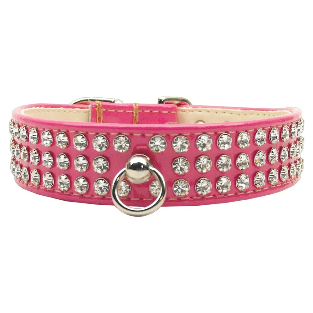 Patent Jewel #73 Dog Collar - Dog Collars - Patent Leather