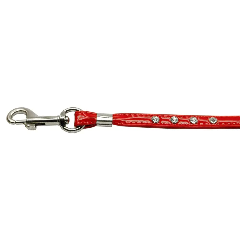 Patent Jewel Leashes - Dog Collars - Patent Leather