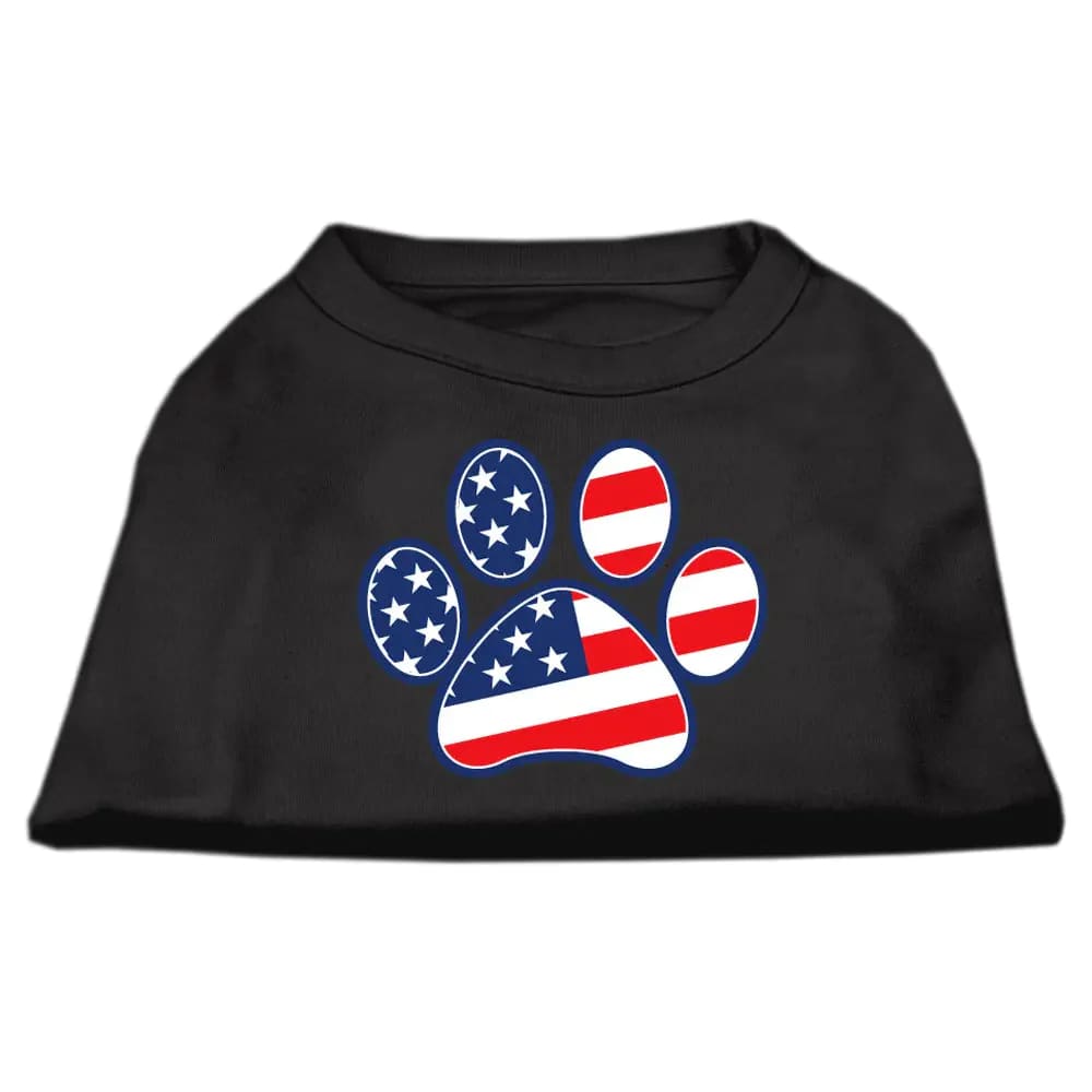 Patriotic Paw Screen Print Dog Shirt - Screen Print Shirts