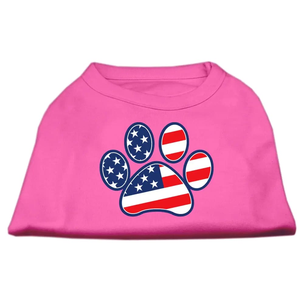 Patriotic Paw Screen Print Dog Shirt - Screen Print Shirts