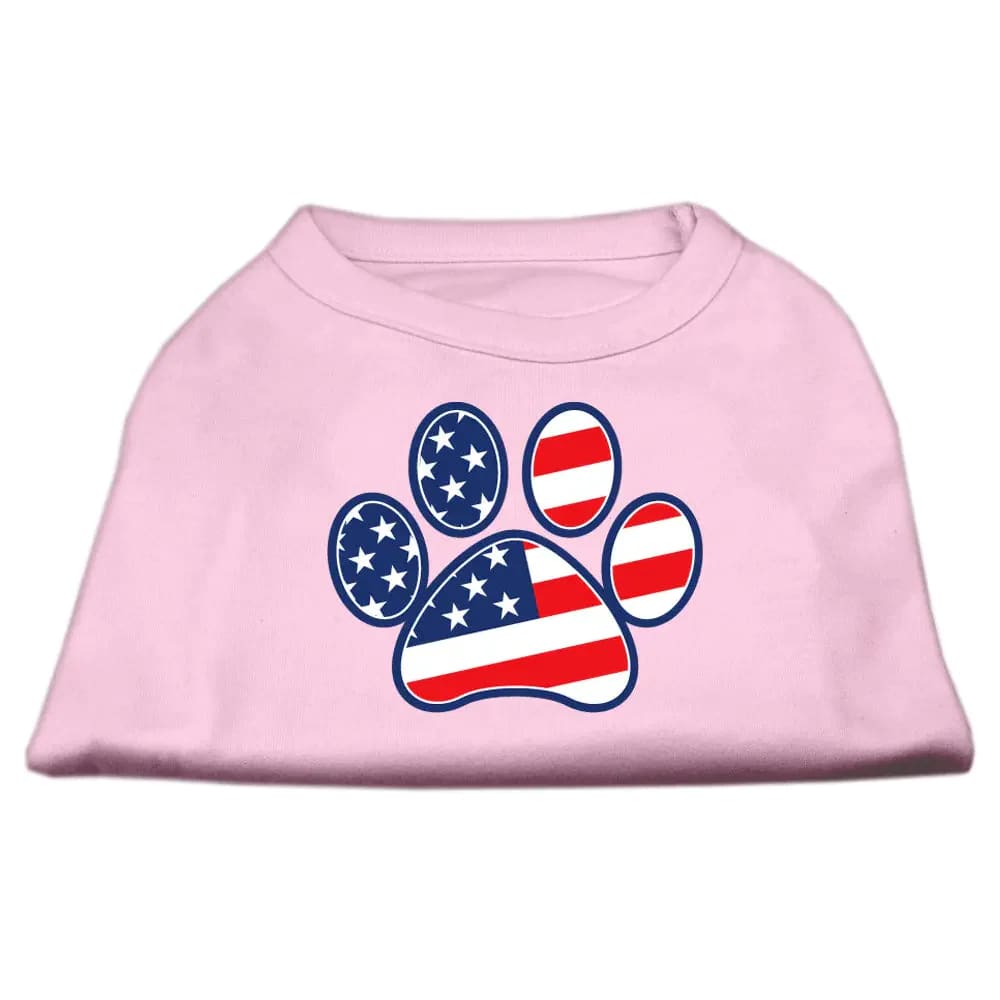 Patriotic Paw Screen Print Dog Shirt - Screen Print Shirts