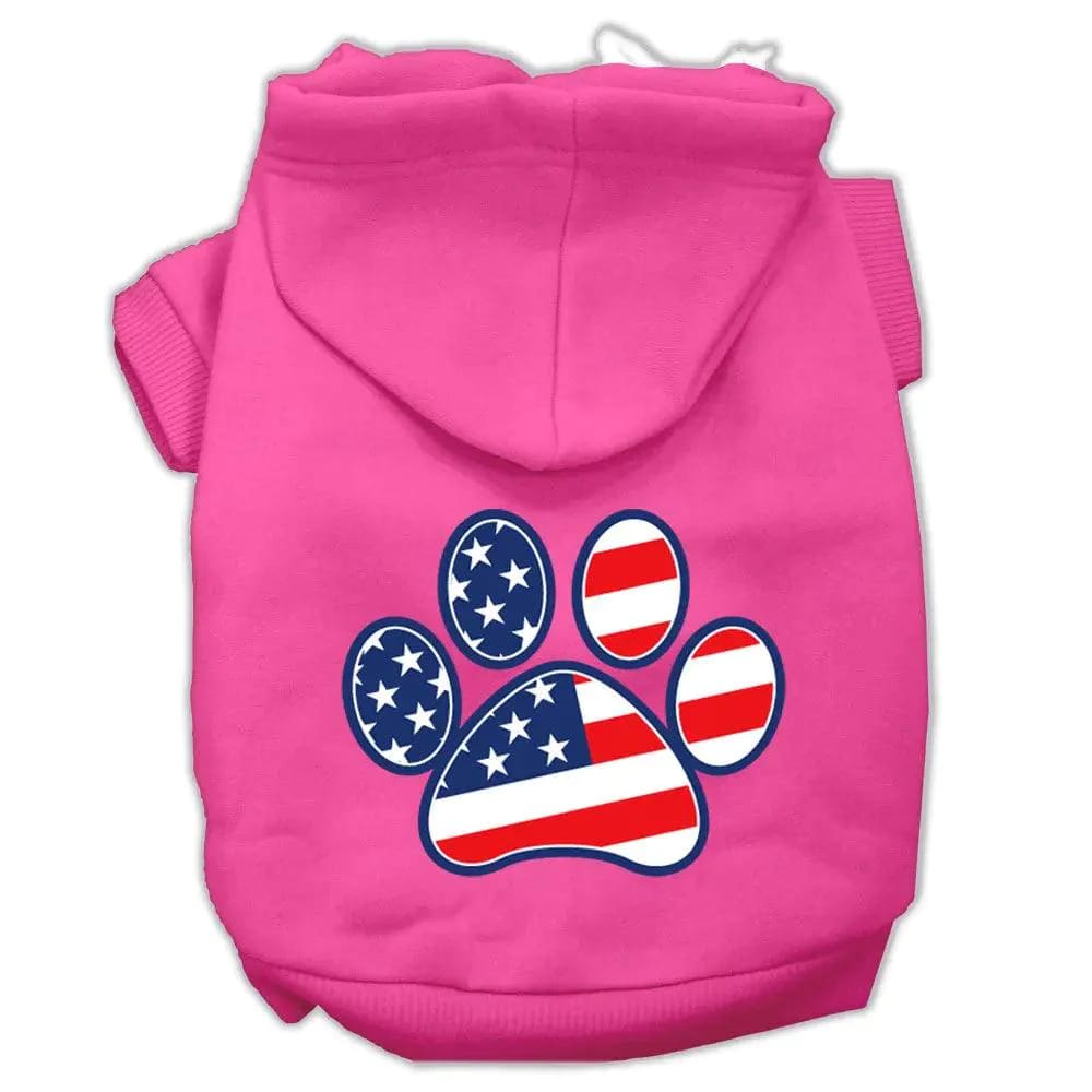 Patriotic Paw Screen Print Pet Hoodies - Screen Print