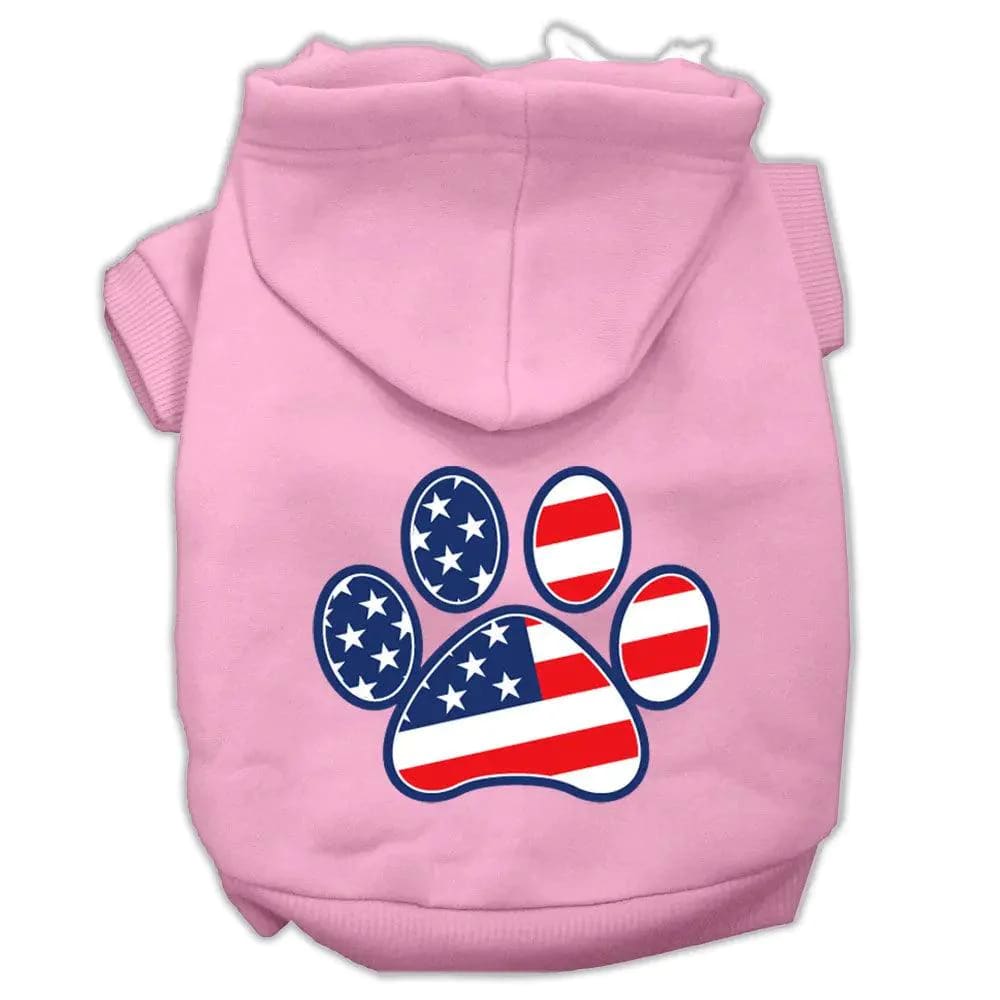 Patriotic Paw Screen Print Pet Hoodies - Screen Print