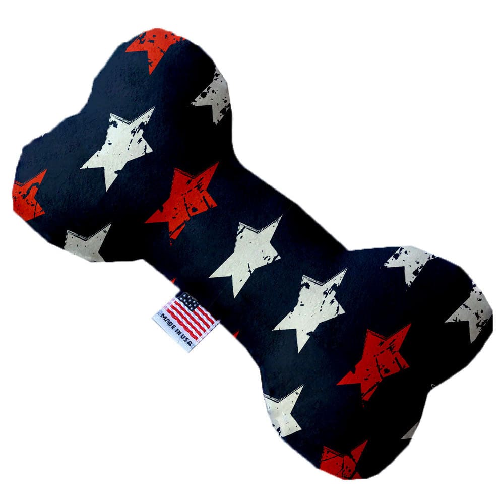 Patriotic Plush Dog Toys - Made in USA Bone Toy