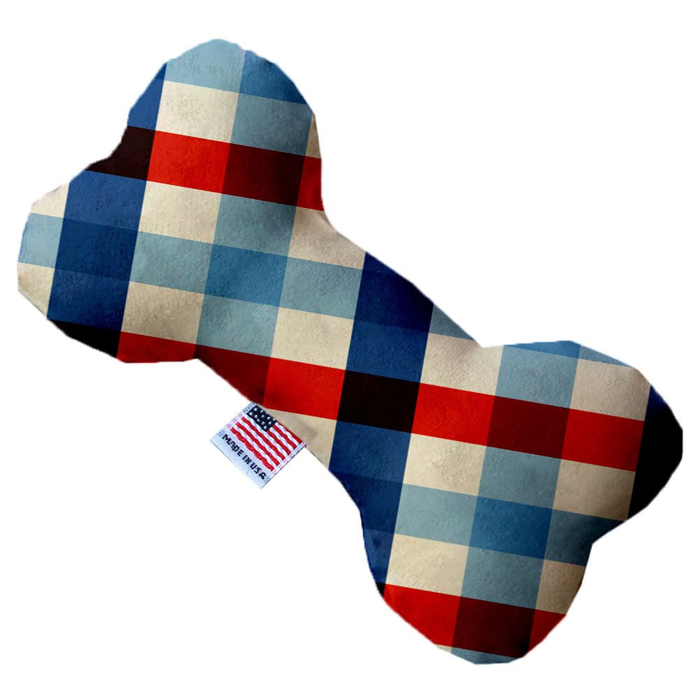 Patriotic Plush Dog Toys - Made in USA Bone Toy