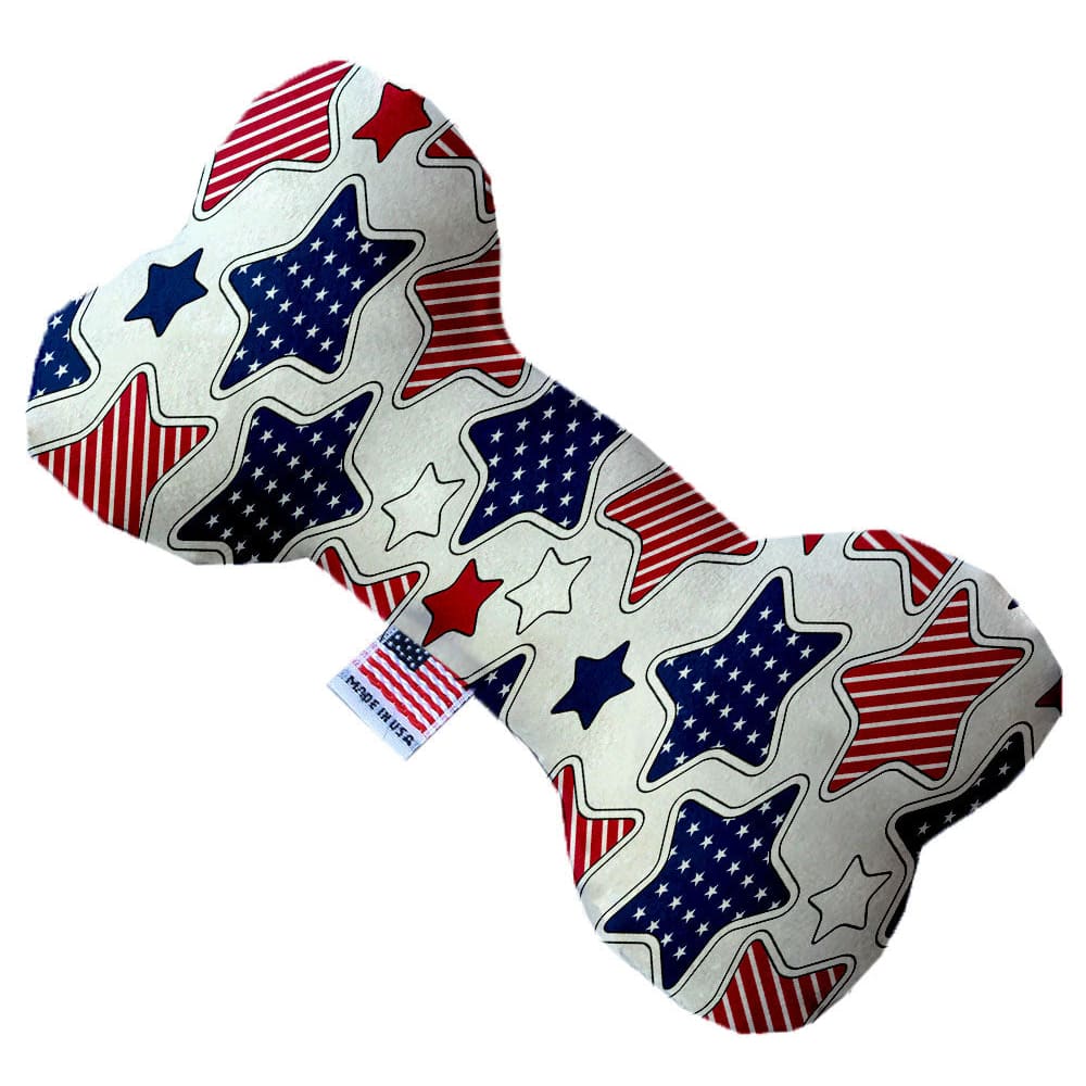 Patriotic Plush Dog Toys - Made in USA Bone Toy