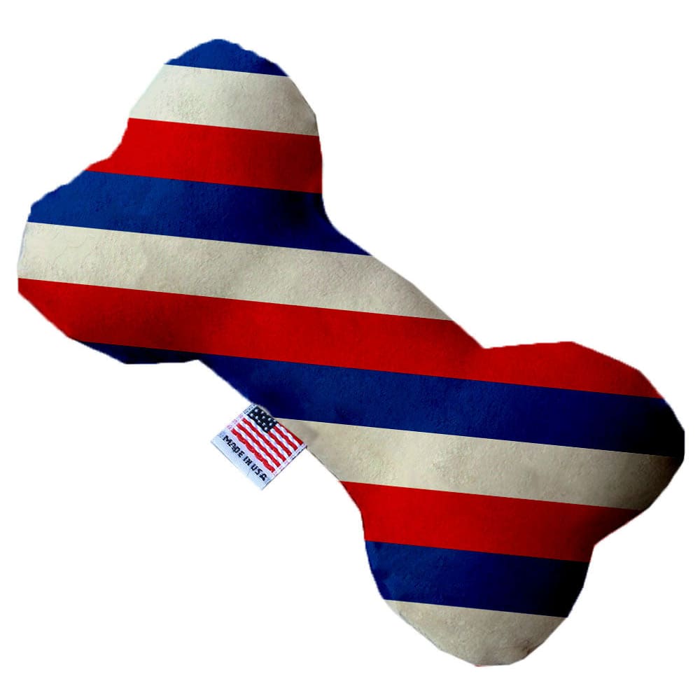 Patriotic Plush Dog Toys - Made in USA Bone Toy