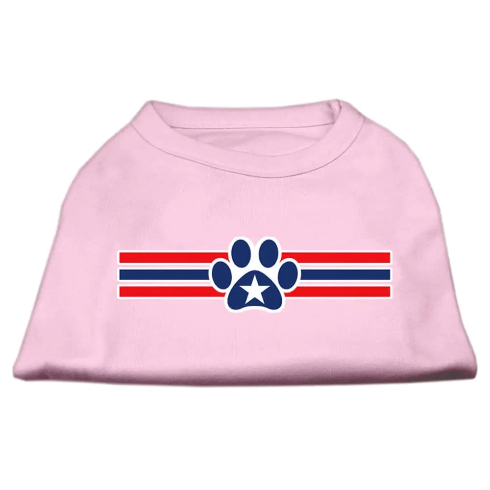 Patriotic Star Paw Screen Print Dog Shirt - Screen Print