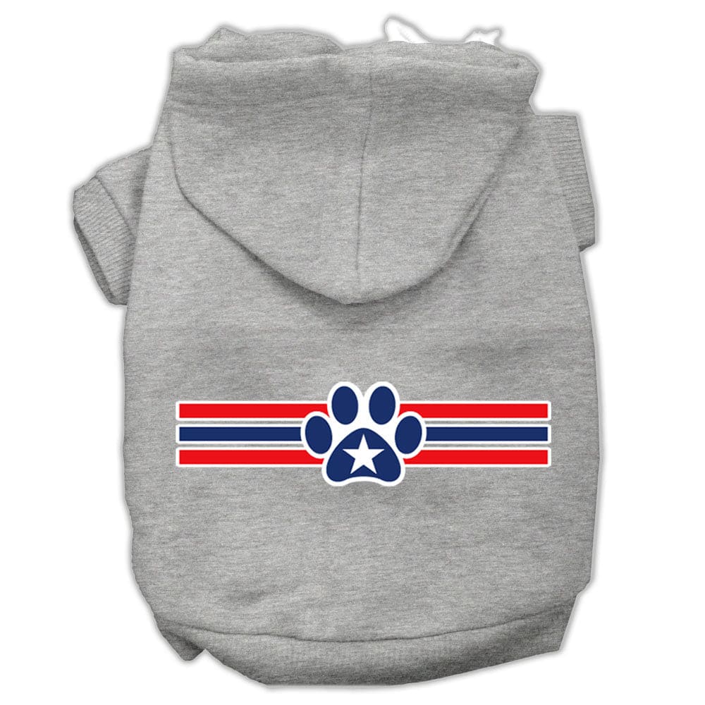 Patriotic Star Paw Pet Hoodie - Pet Hoodies