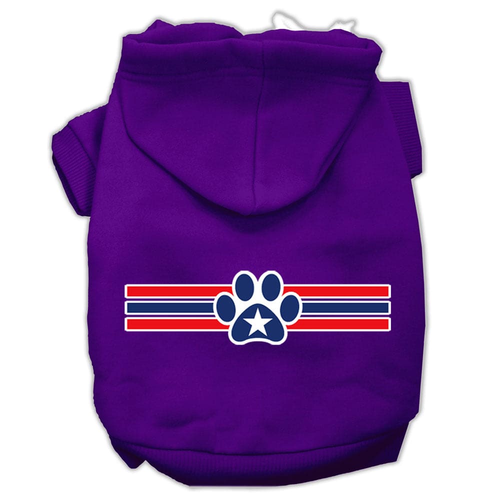 Patriotic Star Paw Pet Hoodie - Pet Hoodies