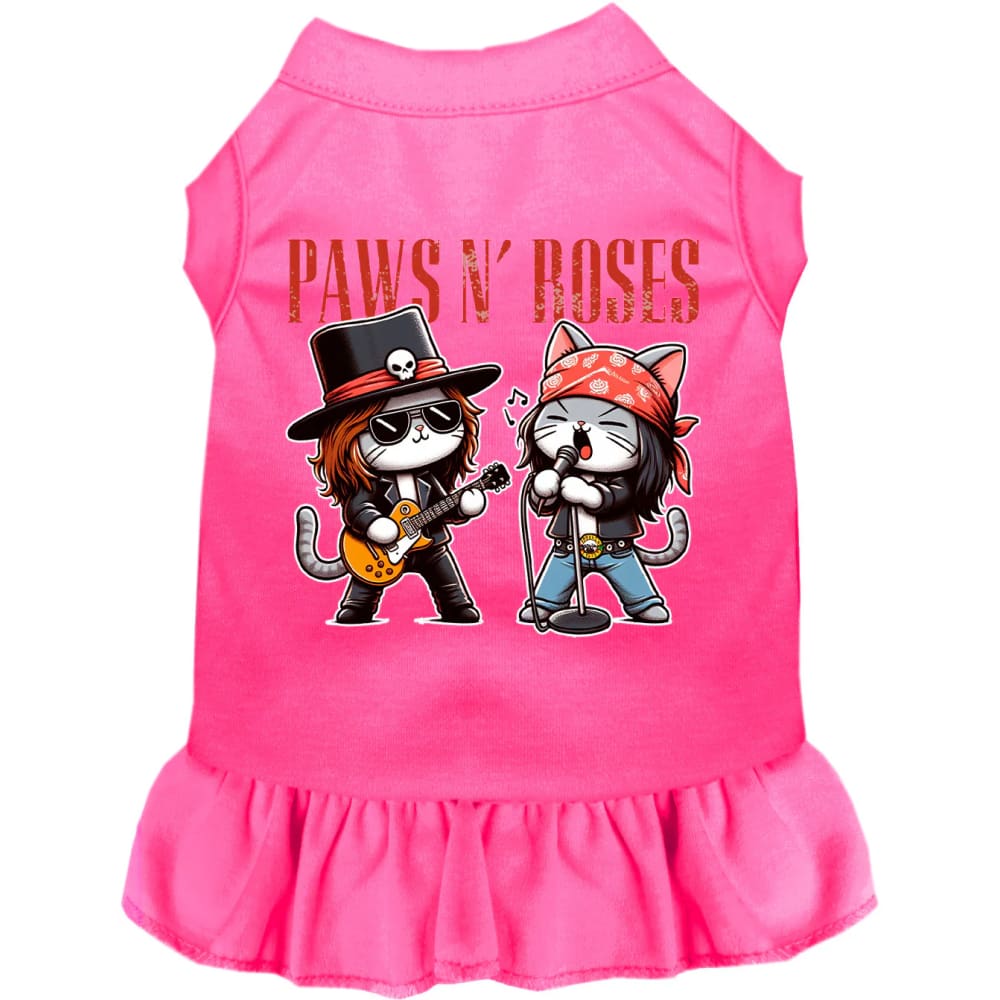 Paws N’ Roses Pet Dress - Screen Print Dog Dresses